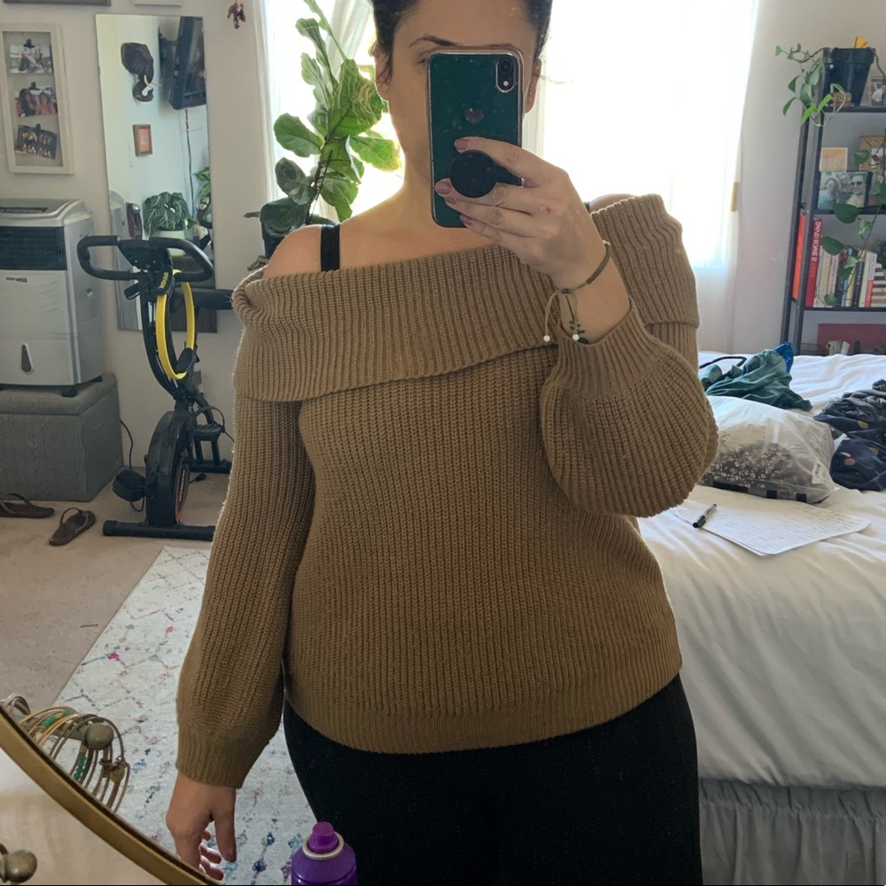 Off the shoulder sweater